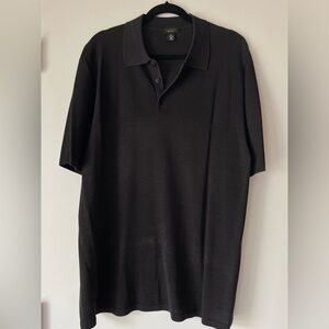 Reunion Elegant Black Men's Polo Shirt